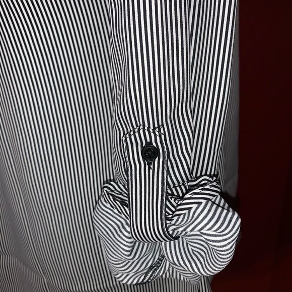 Jones New York Button Down Stripe Blouse - Picture 6 of 8